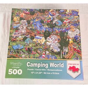 Majestic Puzzles by Springbok "Camping World" 500 Pieces 15"x21.25" Preowned